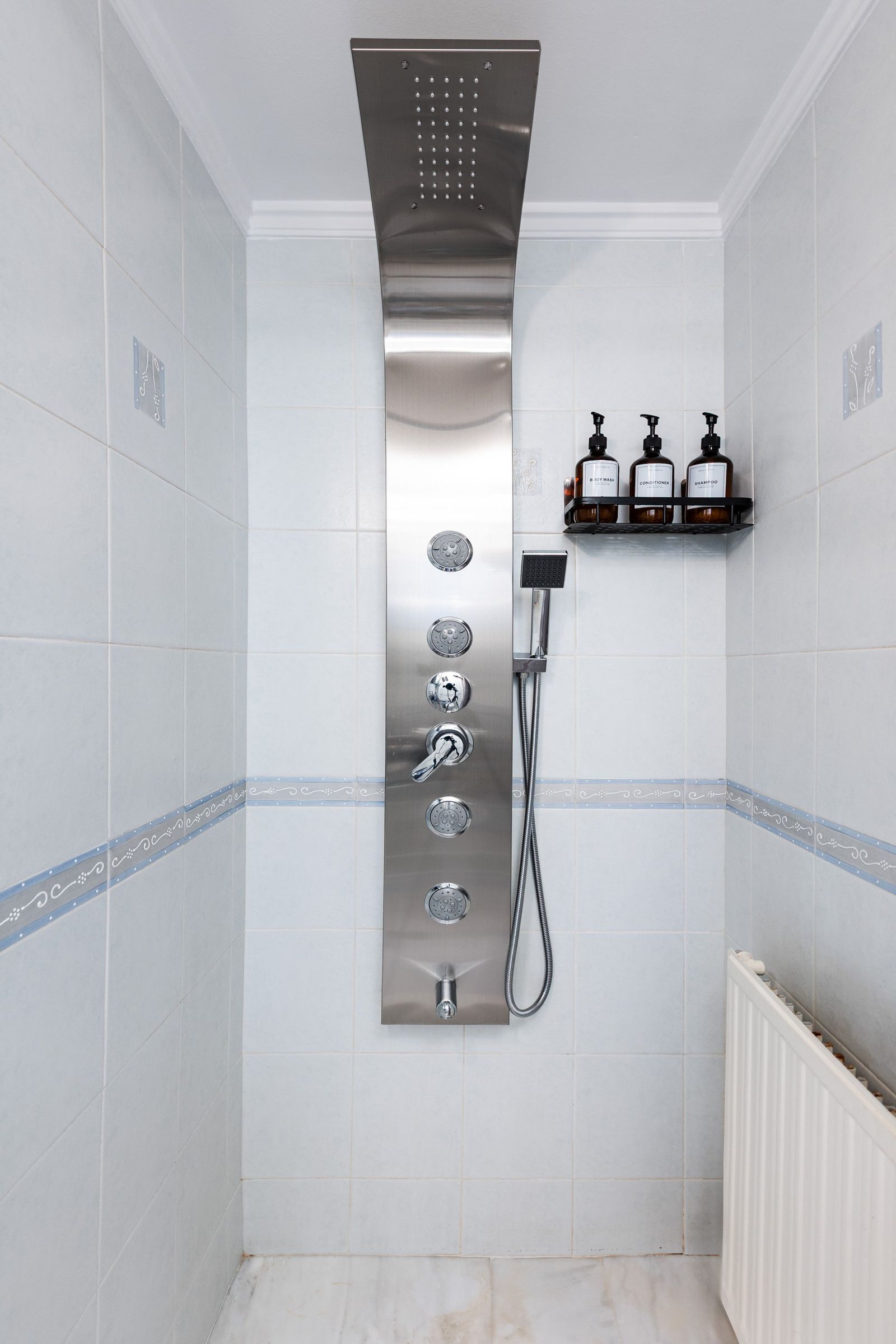 Bathroom multifunction shower panel