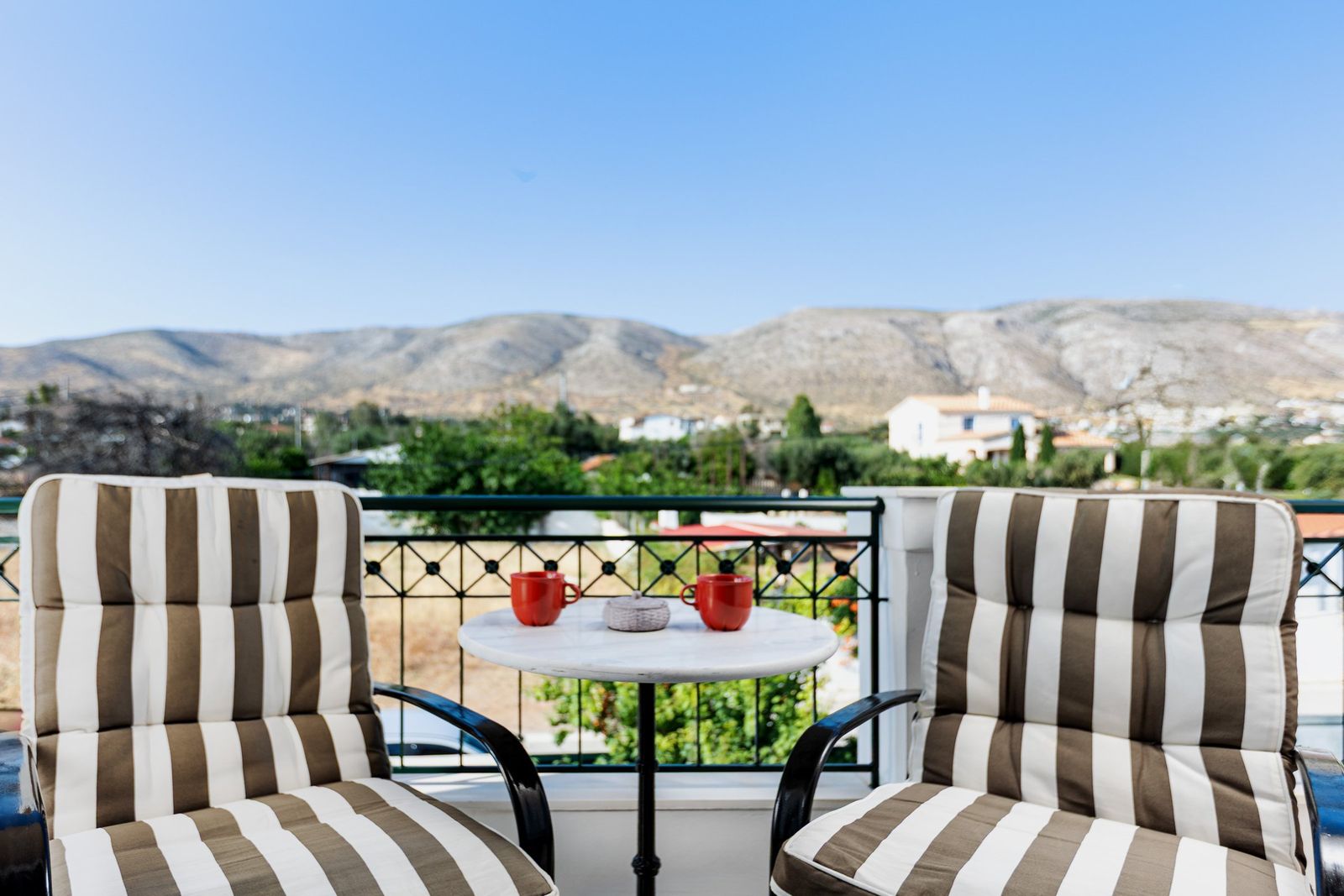 Mountain view private balcony